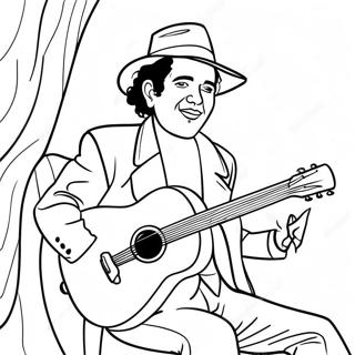 Ivan Cornejo With Guitar Coloring Page 24766-22705