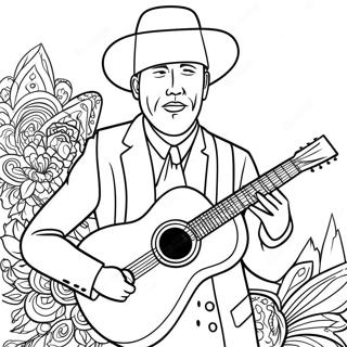 Ivan Cornejo With Guitar Coloring Page 24766-22706