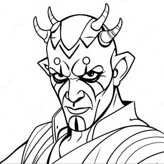 Darth Maul Coloring Page 24825-22750