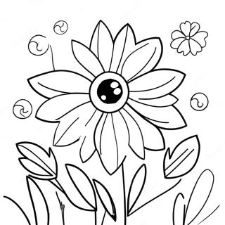 Summer Flowers Coloring Page 24835-22760