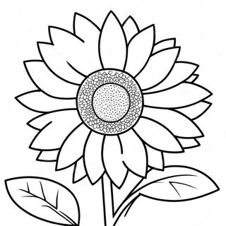 Bright Sunflower Coloring Page 24836-22764