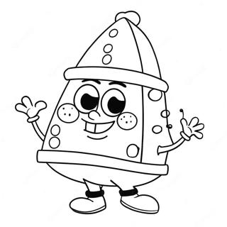 Spongebob With Santa Hat Coloring Page 2483-2024