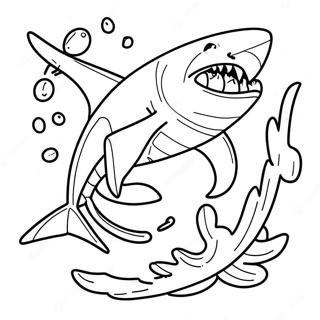 Shark Boy In Action Coloring Page 24846-22769