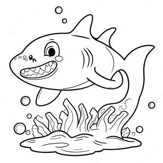 Shark Boy In Action Coloring Page 24846-22770