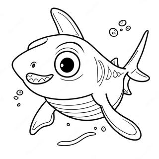 Shark Boy In Action Coloring Page 24846-22771