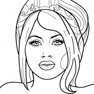 Lady Gaga Coloring Page 24855-22774