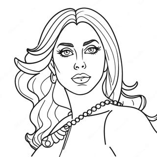 Lady Gaga Coloring Page 24855-22775