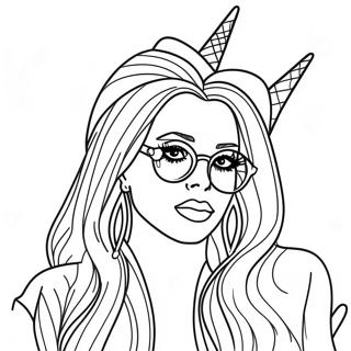 Lady Gaga Coloring Page 24855-22776