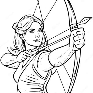 Bow And Arrow Coloring Page 24865-22783