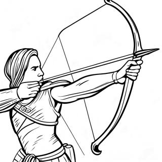 Bow And Arrow Coloring Page 24865-22784