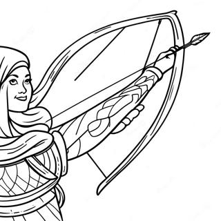 Colorful Bow And Arrow Adventure Coloring Page 24866-22785