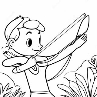 Colorful Bow And Arrow Adventure Coloring Page 24866-22788