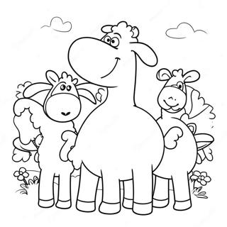 Shaun The Sheep With Friends Coloring Page 24876-22795