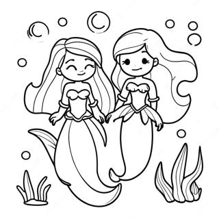 Ariel And Friends Underwater Adventure Coloring Page 24906-22818