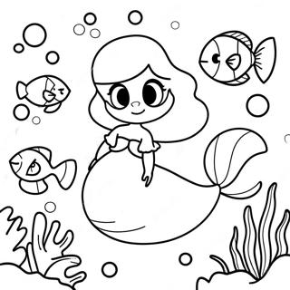 Ariel And Friends Underwater Adventure Coloring Page 24906-22819