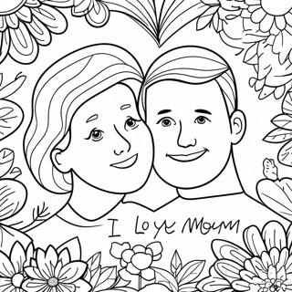 I Love You Mom And Dad Coloring Pages