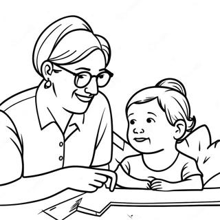 Heartwarming Mom And Dad Coloring Page 24916-22827