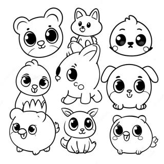 Cute Baby Animals Abc Coloring Page 24926-22833