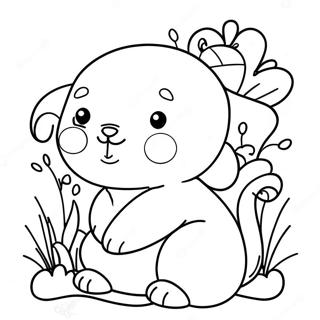 Cute Baby Animals Abc Coloring Page 24926-22834