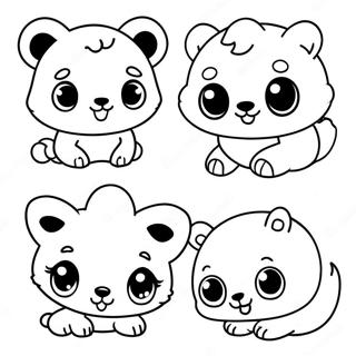 Cute Baby Animals Abc Coloring Page 24926-22835