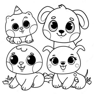 Cute Baby Animals Abc Coloring Page 24926-22836