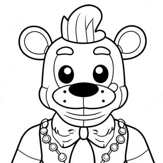 Creepy Puppet Fnaf Coloring Page 24946-22850