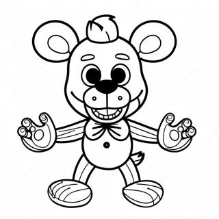 Creepy Puppet Fnaf Coloring Page 24946-22851