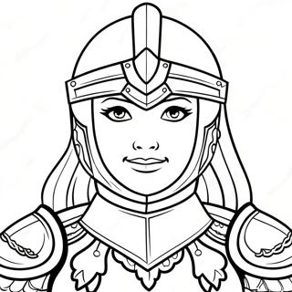 Armor Of God Girl Coloring Page 24985-22878