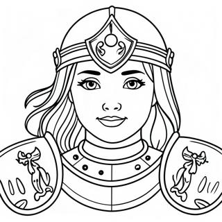 Armor Of God Girl Coloring Page 24985-22879