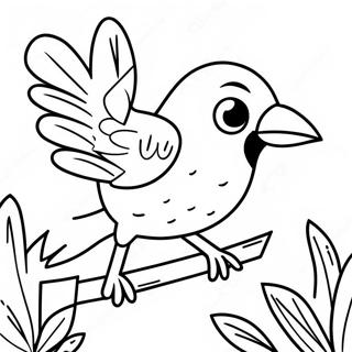 Red Bird Angry Coloring Page 25006-22898