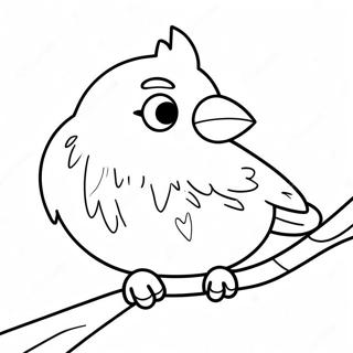 Red Bird Angry Coloring Page 25006-22899