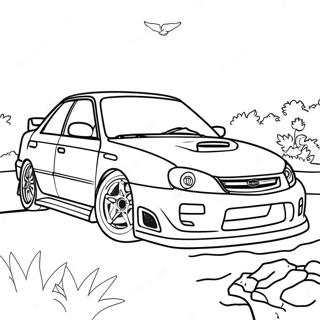 Subaru Coloring Pages