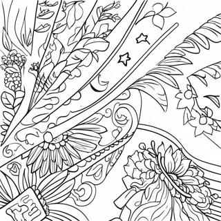 Hispanic Flags Coloring Page 25055-22935