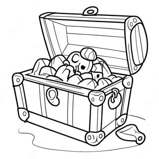 Pirate Treasure Chest Coloring Page 25076-22953