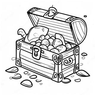 Pirate Treasure Chest Coloring Page 25076-22955