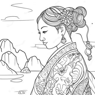 Asia Coloring Page 25085-22960