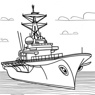 Aircraft Carrier Coloring Page 25095-22967