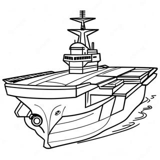 Military Aircraft Carrier Coloring Page 25096-22969