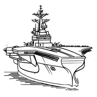 Military Aircraft Carrier Coloring Page 25096-22970