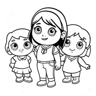 Dora And Friends Coloring Page 25115-22982