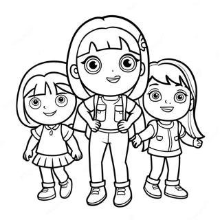 Dora And Friends Coloring Page 25115-22983