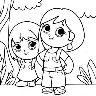 Dora And Friends Coloring Page 25115-22984