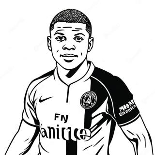 Mbappe Coloring Page 2512-2042