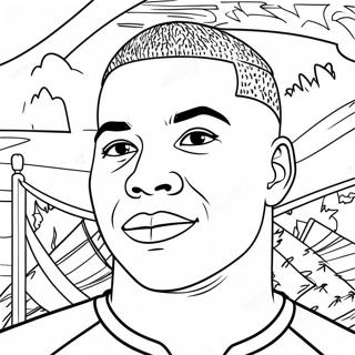 Mbappe Coloring Page 2512-2043