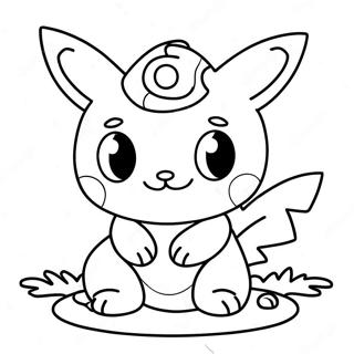 Cute Baby Pokemon Playing Coloring Page 25136-23003