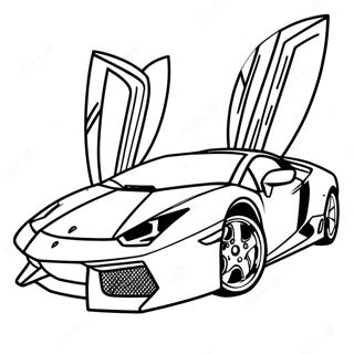 Fast Lamborghini Racing Coloring Page 25146-23009