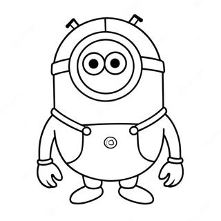 Purple Minion Coloring Pages