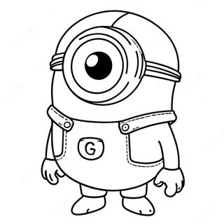 Purple Minion Coloring Page 25165-23022