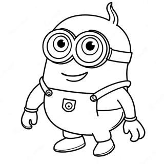 Adventurous Purple Minion Coloring Page 25166-23026