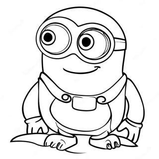 Adventurous Purple Minion Coloring Page 25166-23027